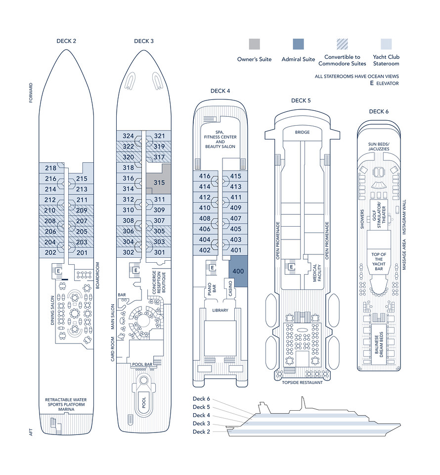 Sirena Deck Plan